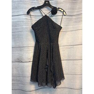 NWT Amanda Uprichard Black Polka Dot Cabrera Dress Size XS